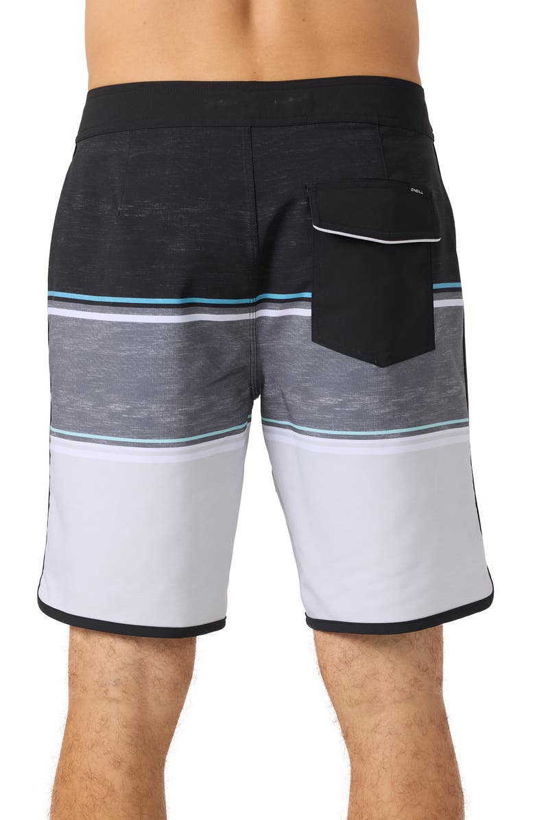 O'Neill Lennox Scallop Swim Trunks, Alternate, color, Black