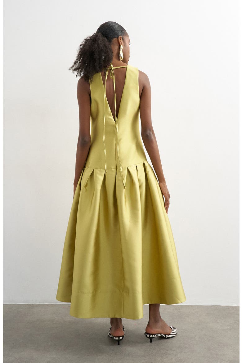 Drop Waist Sleeveless Dress, Alternate, color, GREEN