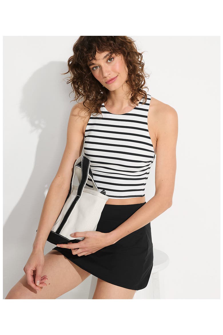 Mini Swim Skirt, Alternate, color, Black