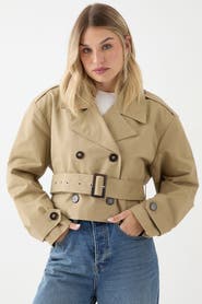MissPap Tailored Cropped Trench Coat