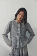 H&M Puff-sleeved Denim Jacket