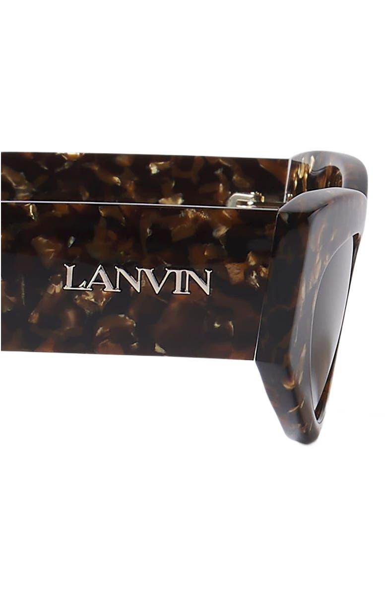 Lanvin Logo Sunglasses, Alternate, color, Gold/Brown
