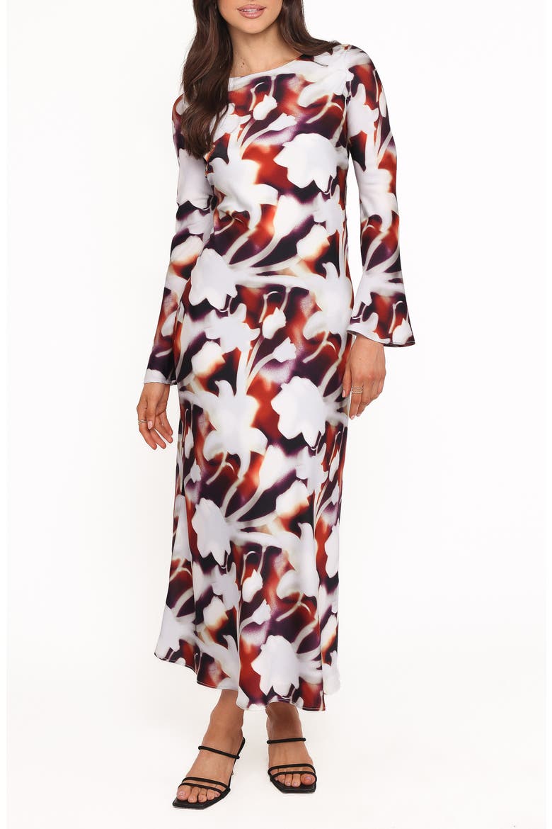 Deidra Floral Long Sleeve Dress, Main, color, BLURRED FLORAL