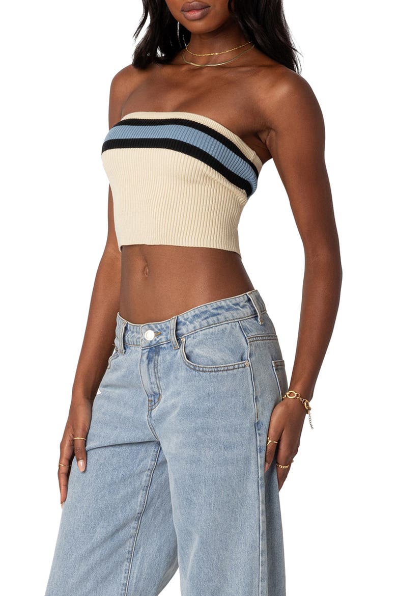 Cyprus Rib Tube Top, Alternate, color, BEIGE