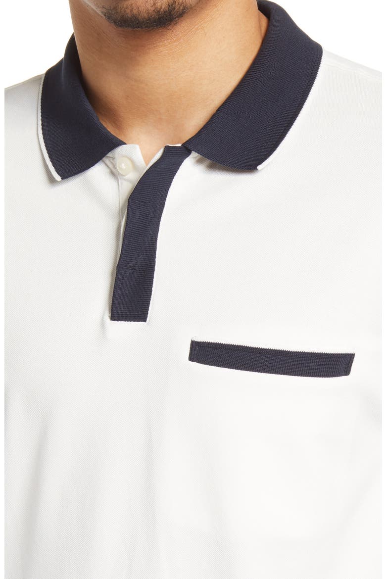 Welt Pocket Short Sleeve Polo, Alternate, color, WHITE