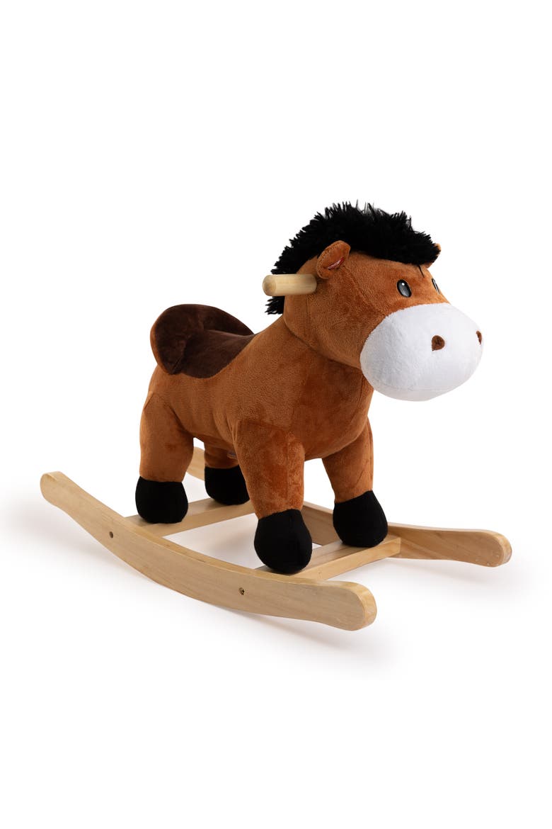 Rocking Brown Horse with Sound, Main, color, Multicolored