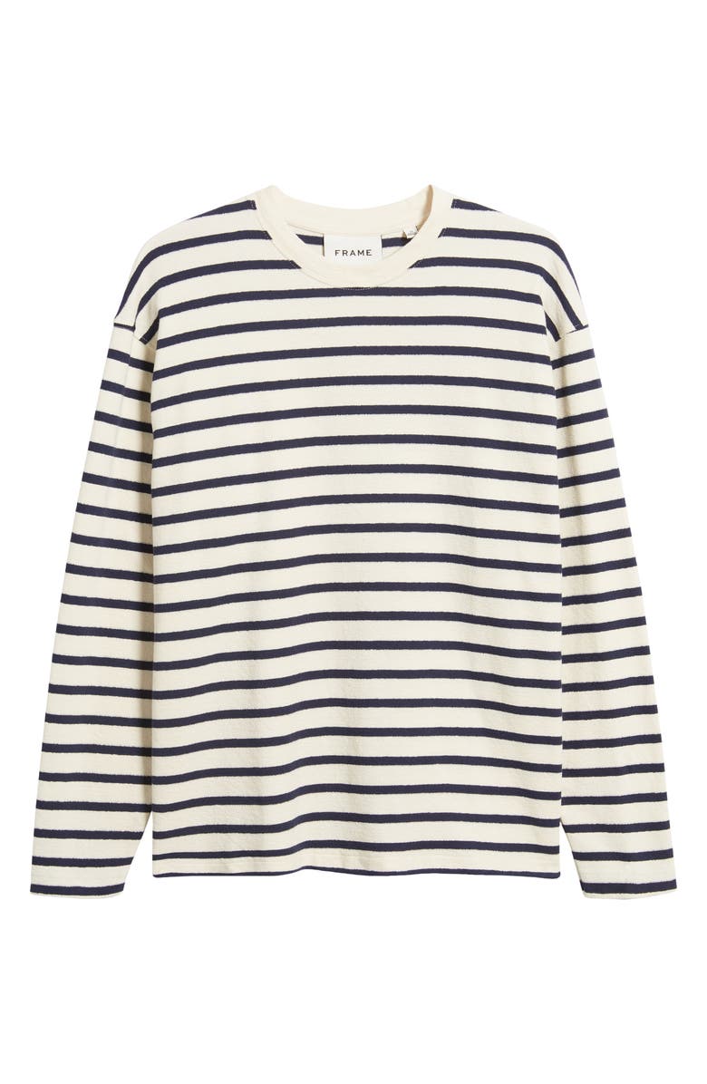 FRAME Stripe Long Sleeve Cotton T-Shirt, Alternate, color,