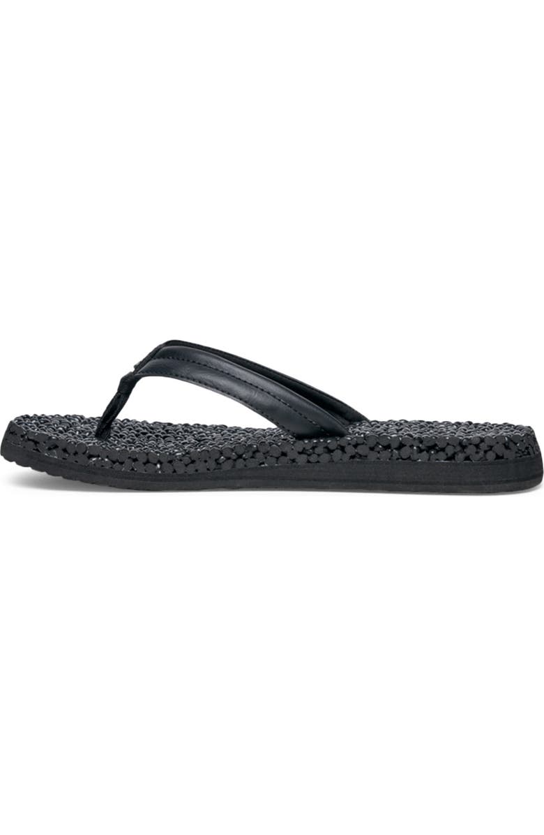 Sanuk Bubblecush Flip Flop, Alternate, color, Black