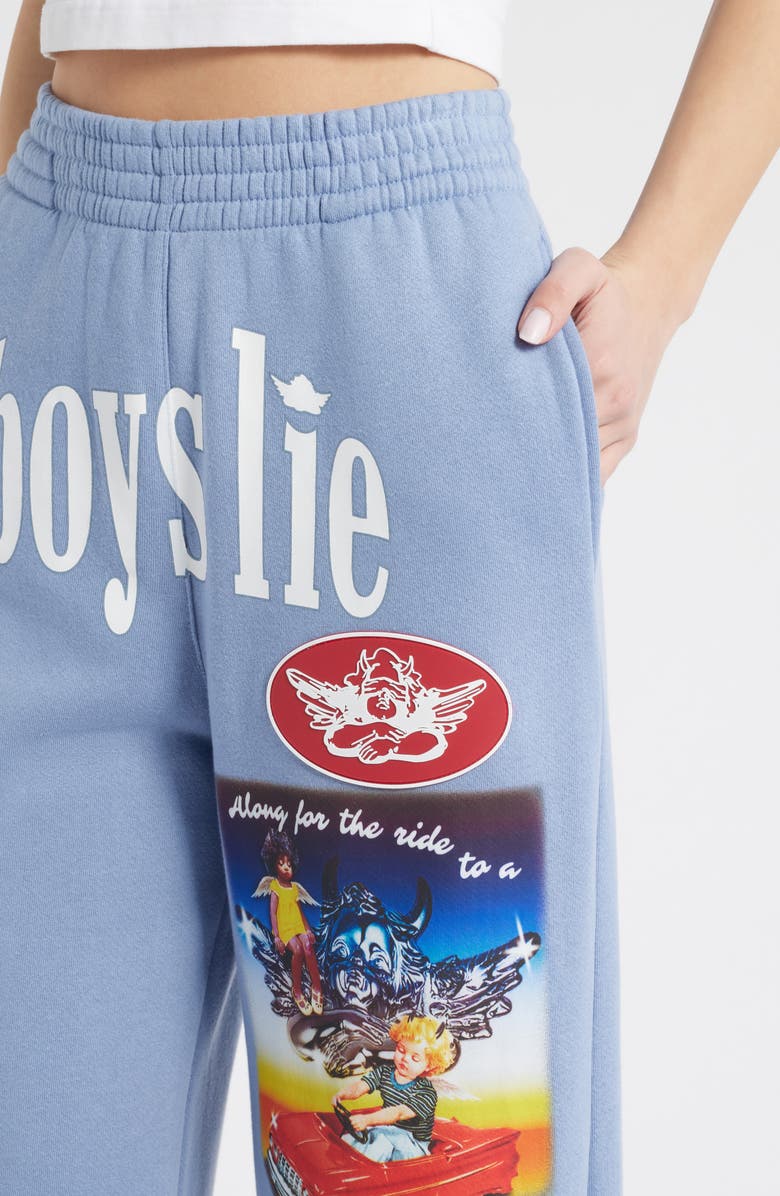 BOYS LIE Along the Ride to MM Sweatpants, Alternate, color, Grey