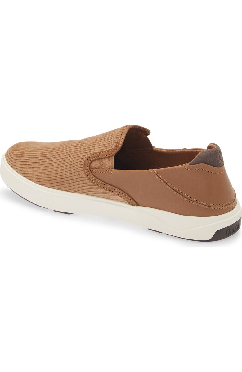 OluKai Laeahi Kapa Slip-On, Alternate, color, Tan / Dk Wood