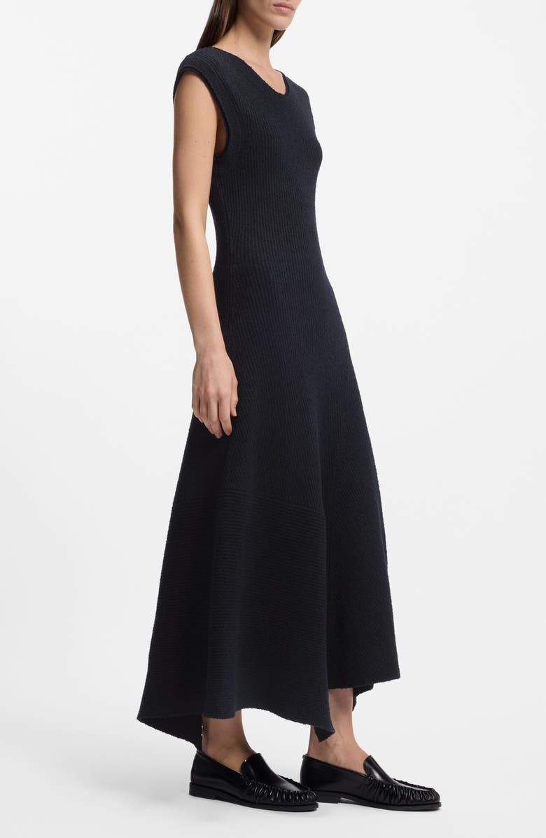 BOSS Forsizia Rib Maxi Sweater Dress, Alternate, color, Sky Captain