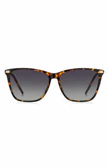 BOSS 58mm Square Sunglasses