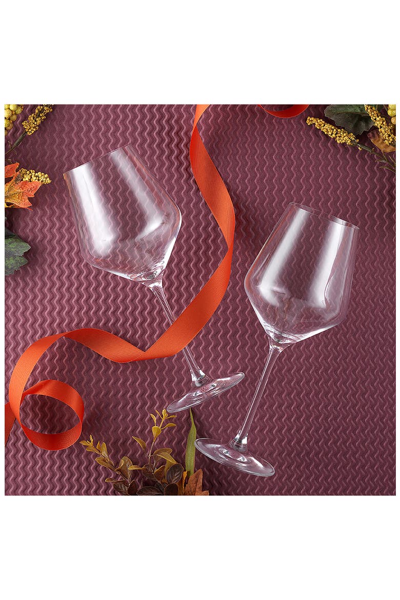 Layla Crystal White Wine Glasses - Set of 8, Alternate, color, CLEAR