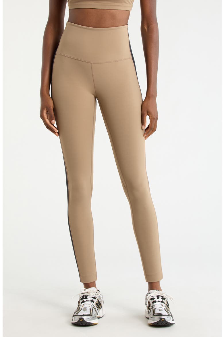Sculpt Colorblock Leggings, Main, color, CARIBOU/ BLACK