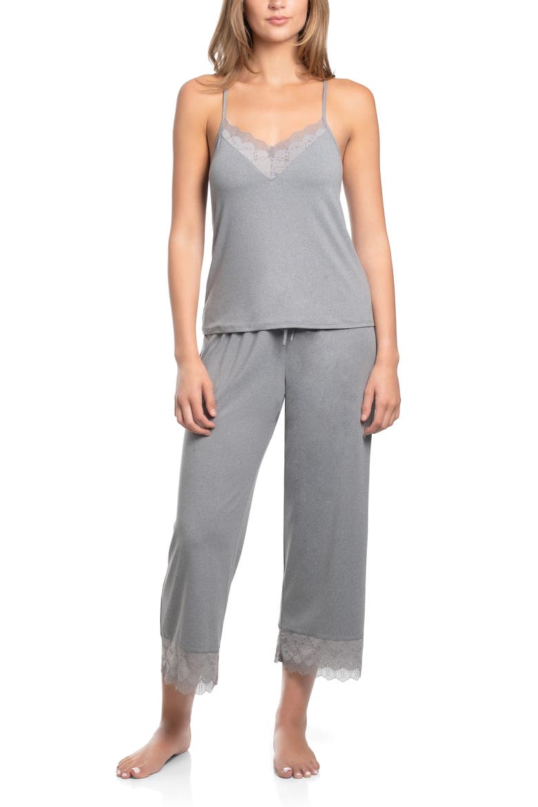 Sevilla Cami & Pants Pajama Set, Main, color, HEATHER GRAY