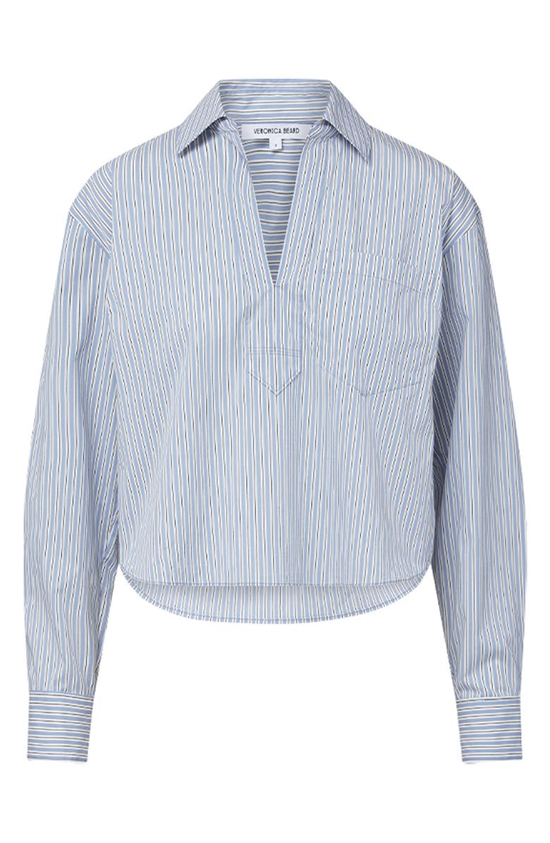 Veronica Beard Khai Collared Top, Alternate, color, 