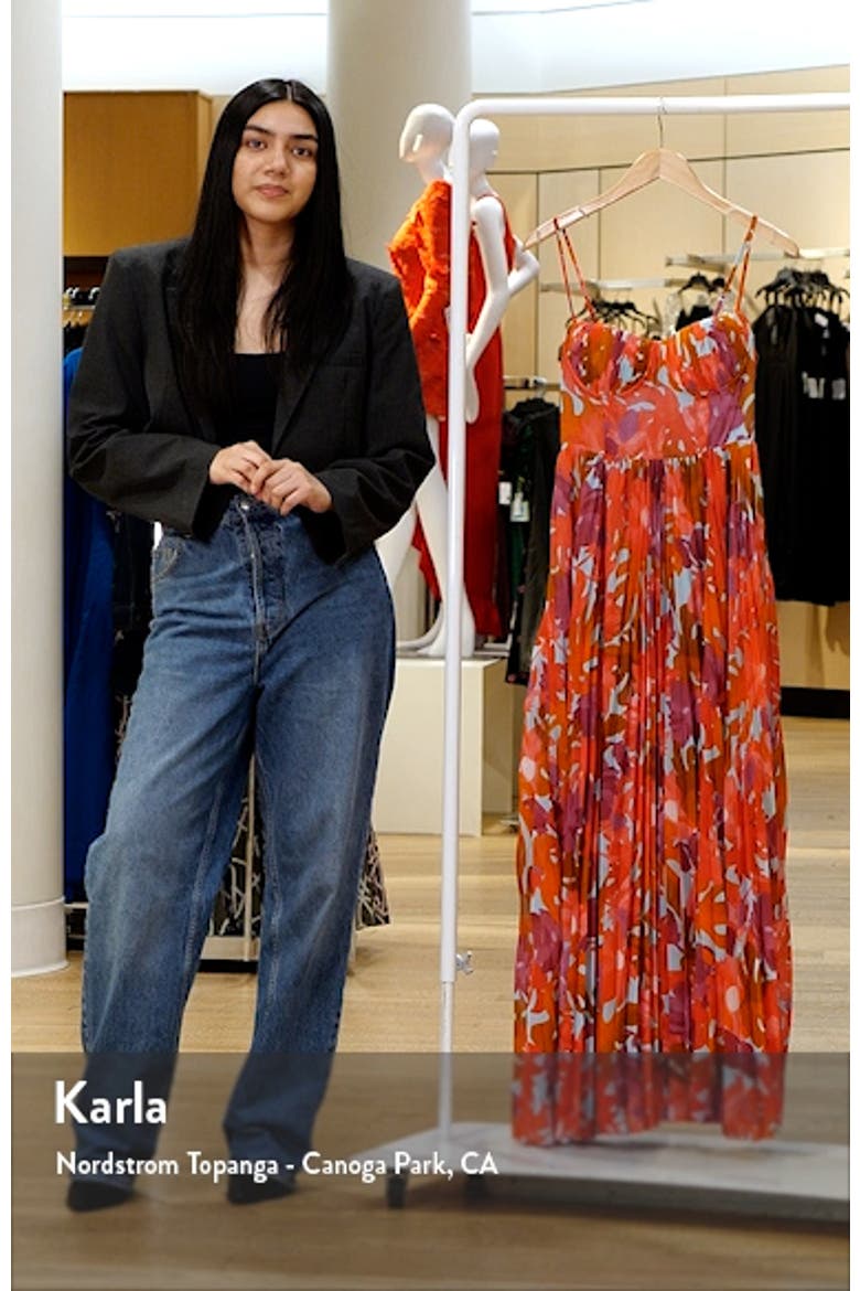 Achanti Print Pleated Maxi Dress video