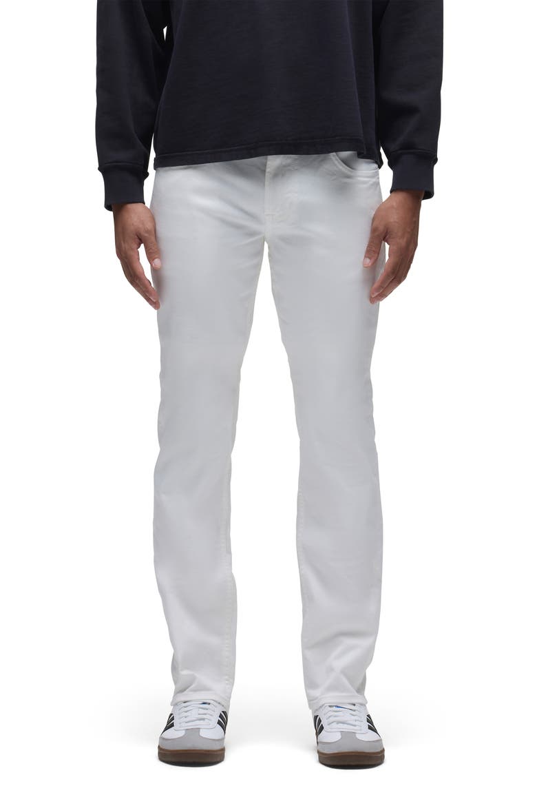 Blake Slim Straight Stretch Twill 5-Pocket Pants, Main, color, WHITE