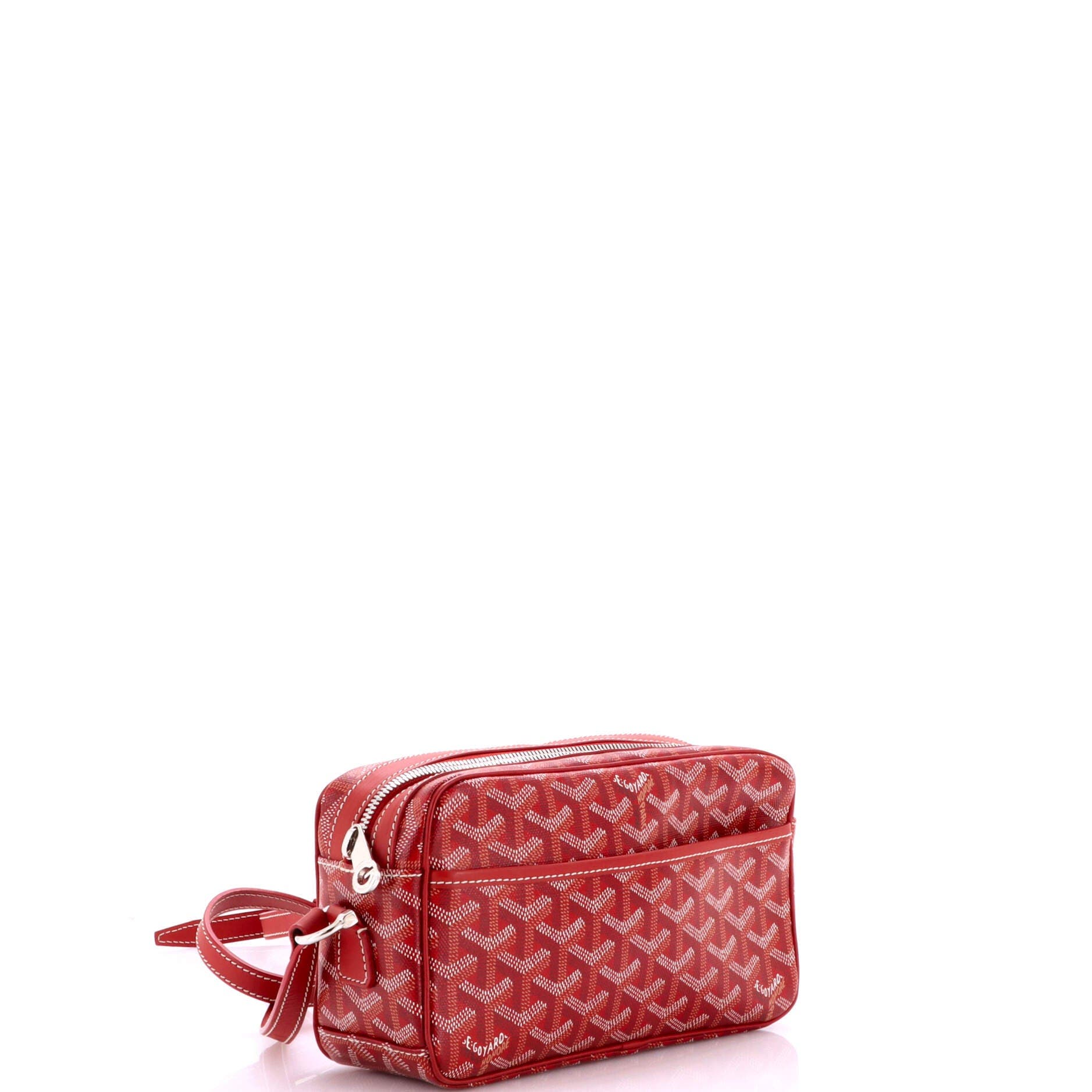Pre-Owned Goyard Cap Vert Bag Coated Canvas, Alternate, color, Red