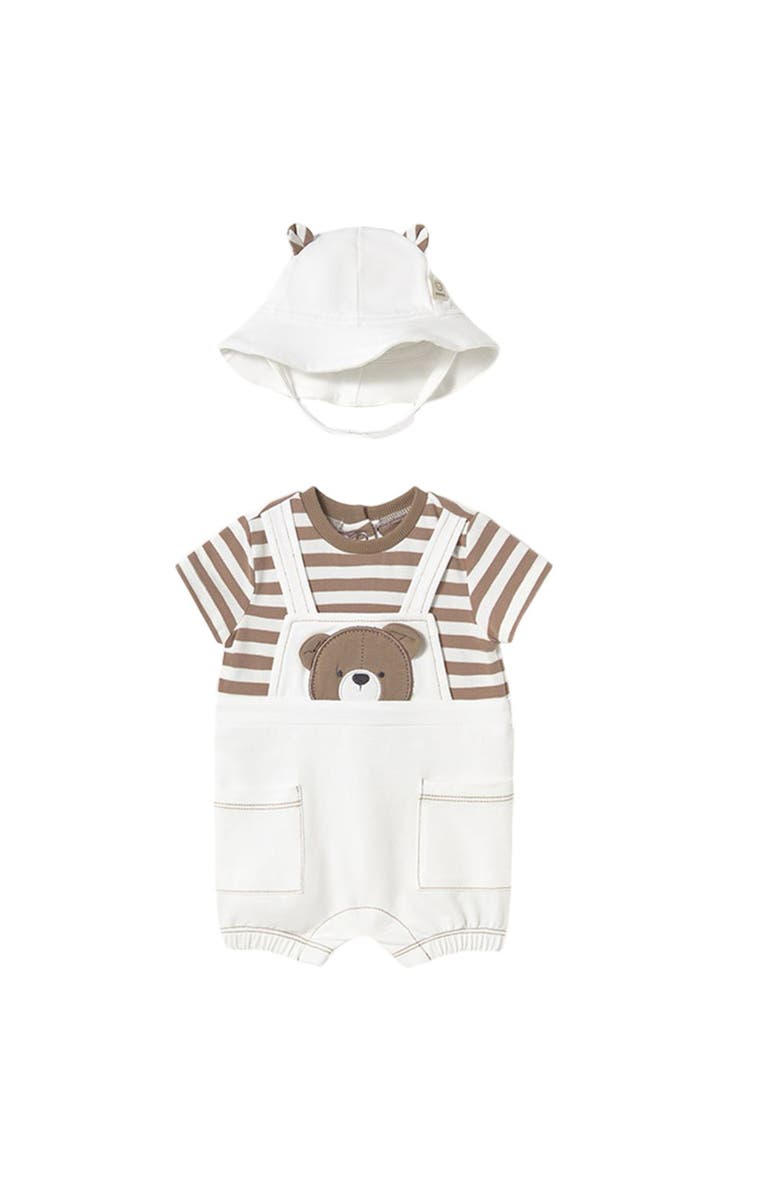 Mayoral Knit Bunny Outfit Set, Main, color, Brown
