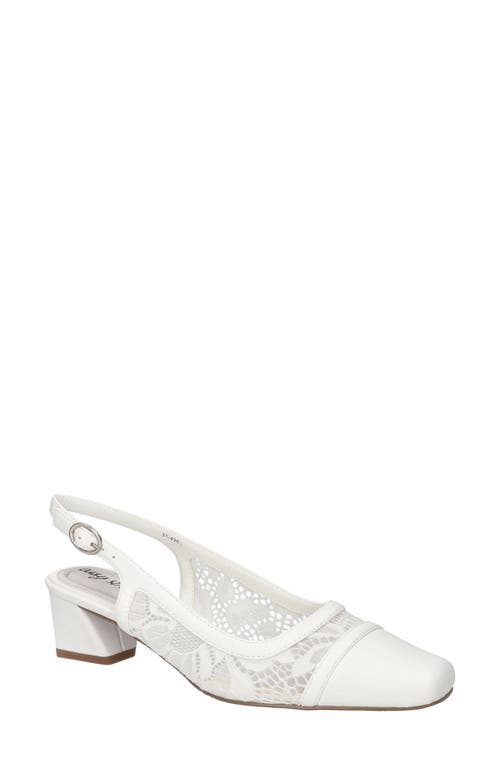 EASY STREET EASY STREET FORTUNE SQUARE TOE SLINGBACK PUMP