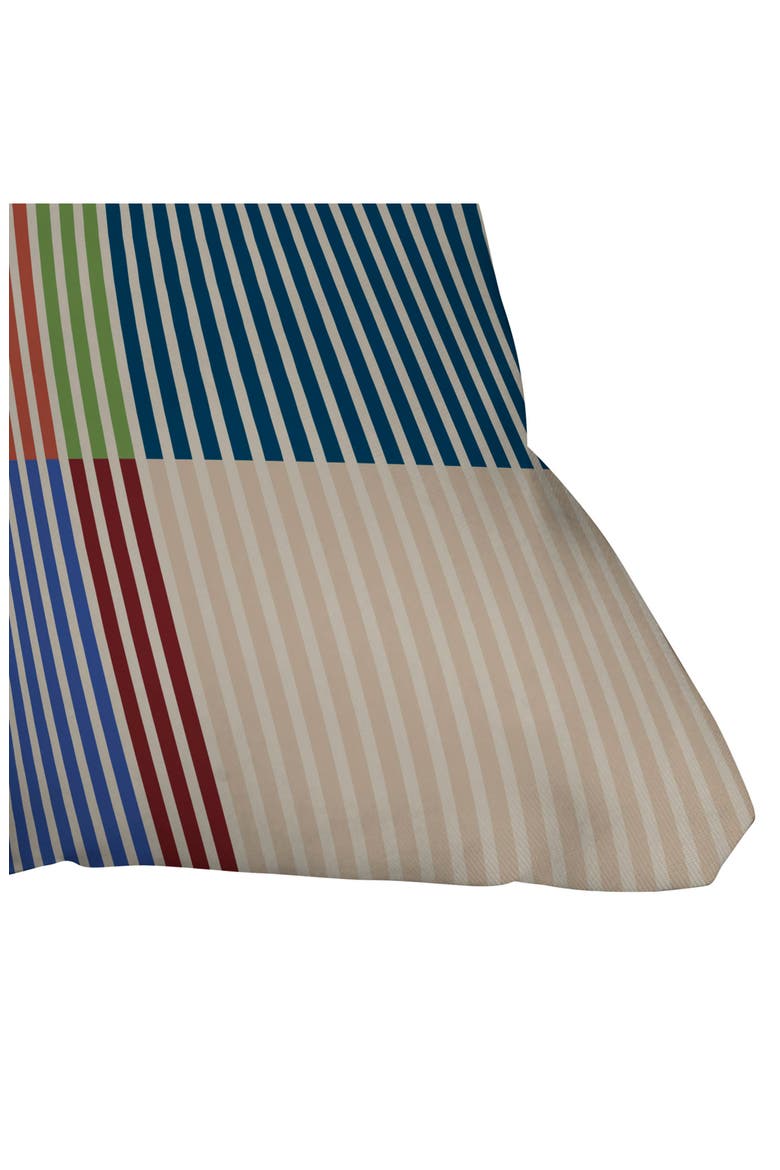 Linear Bauhaus Pattern Accent Pillow, Alternate, color, BLUE