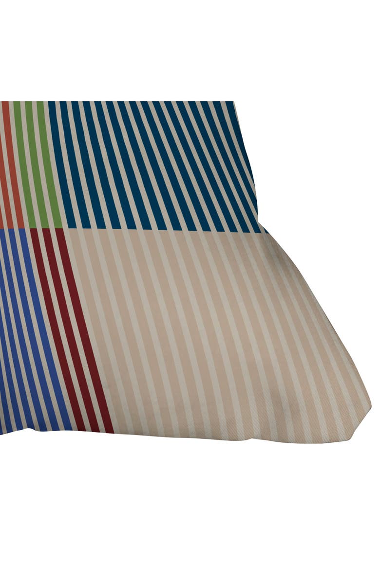 Deny Designs Linear Bauhaus Pattern Accent Pillow, Alternate, color, Blue