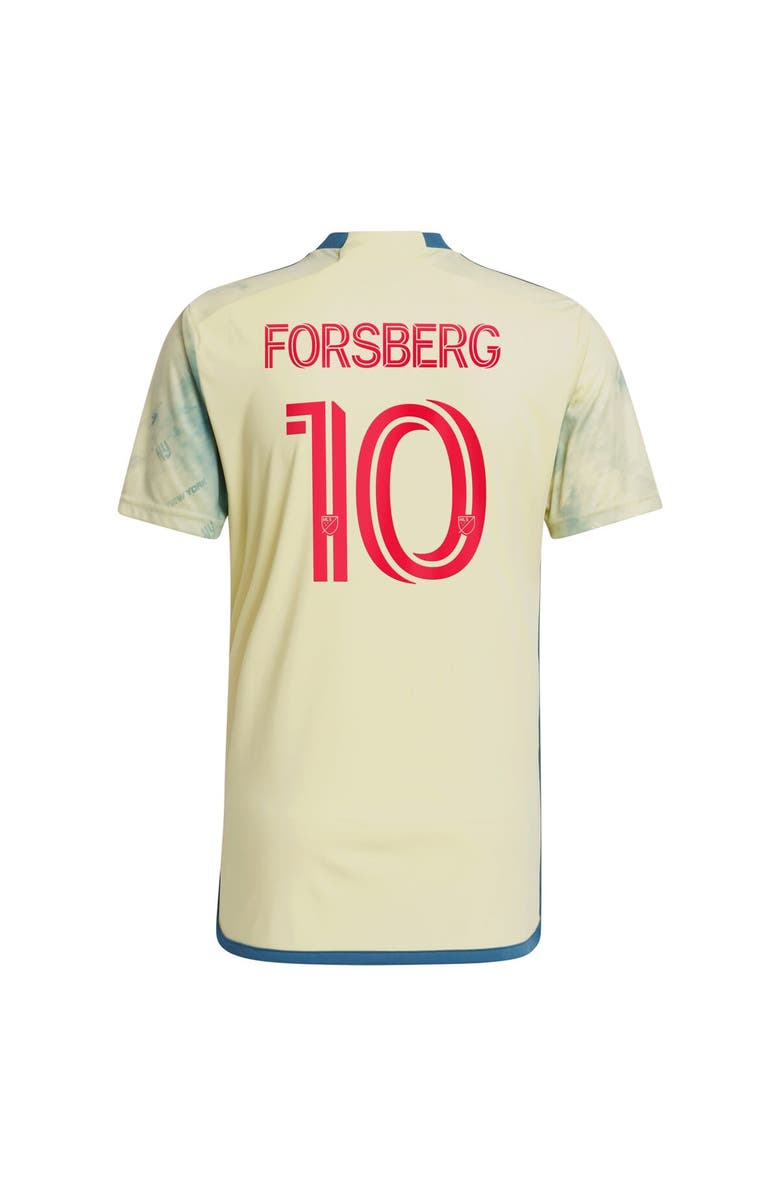 adidas Men's adidas Emil Forsberg Yellow New York Red Bulls 2024 Daniel Patrick Kit Replica Player Jersey, Alternate, color,