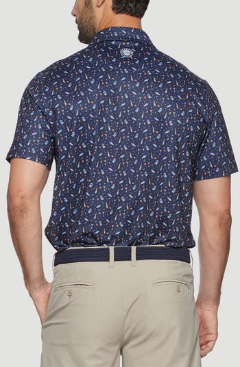 Parma Drink Print Performance Polo