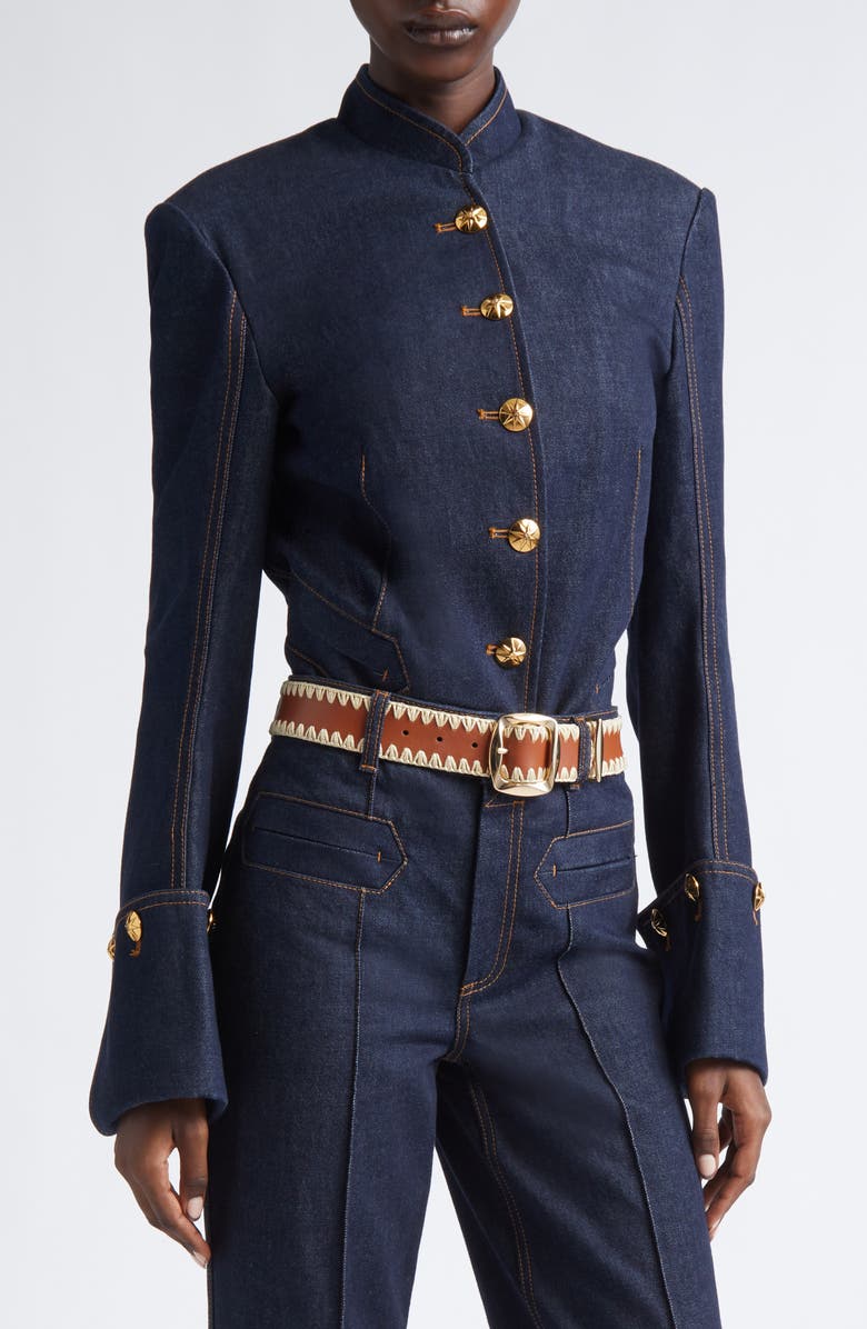 Zimmermann Kaia Leather Belt, Alternate, color, Tan