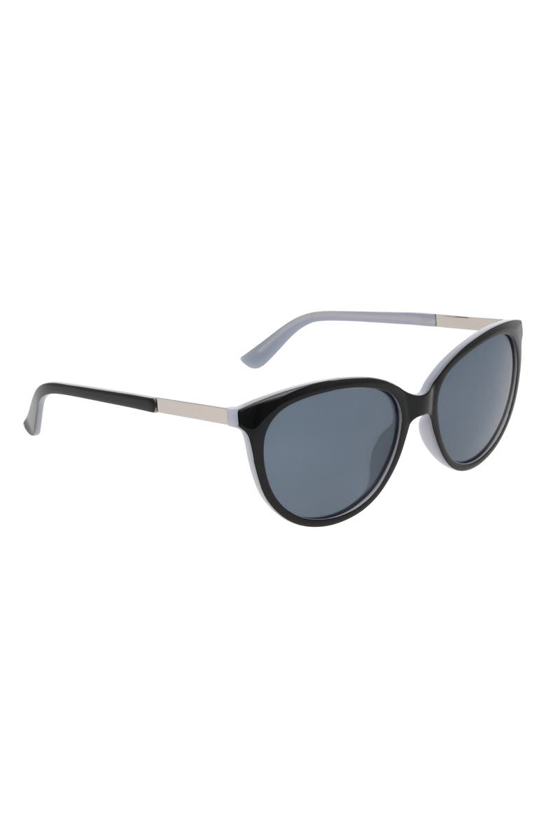 Cole Haan 58mm Oval Sunglasses, Alternate, color, Black