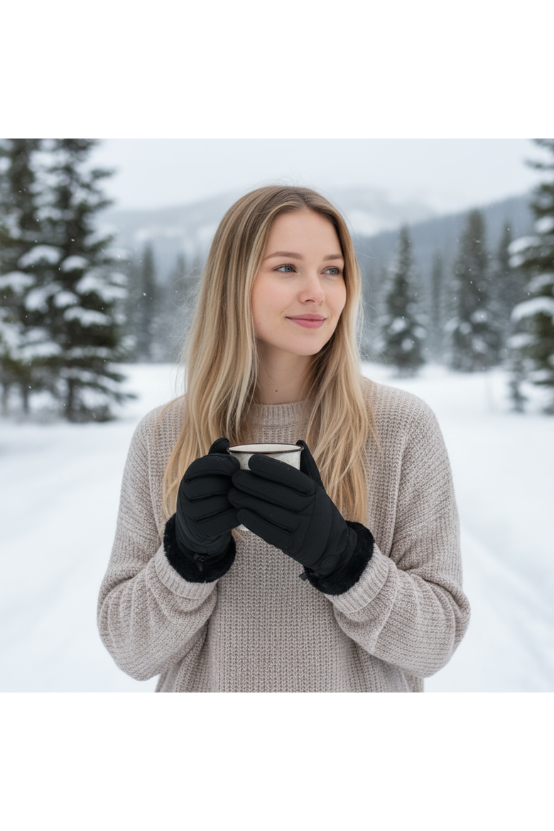 Women's Winter Touchscreen Gloves, Alternate, color, Black