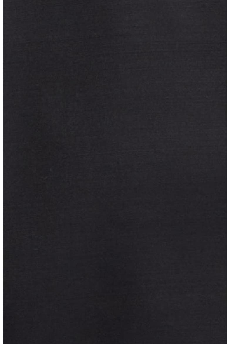 Nylon & Wool Car Coat, Alternate, color, BLACK