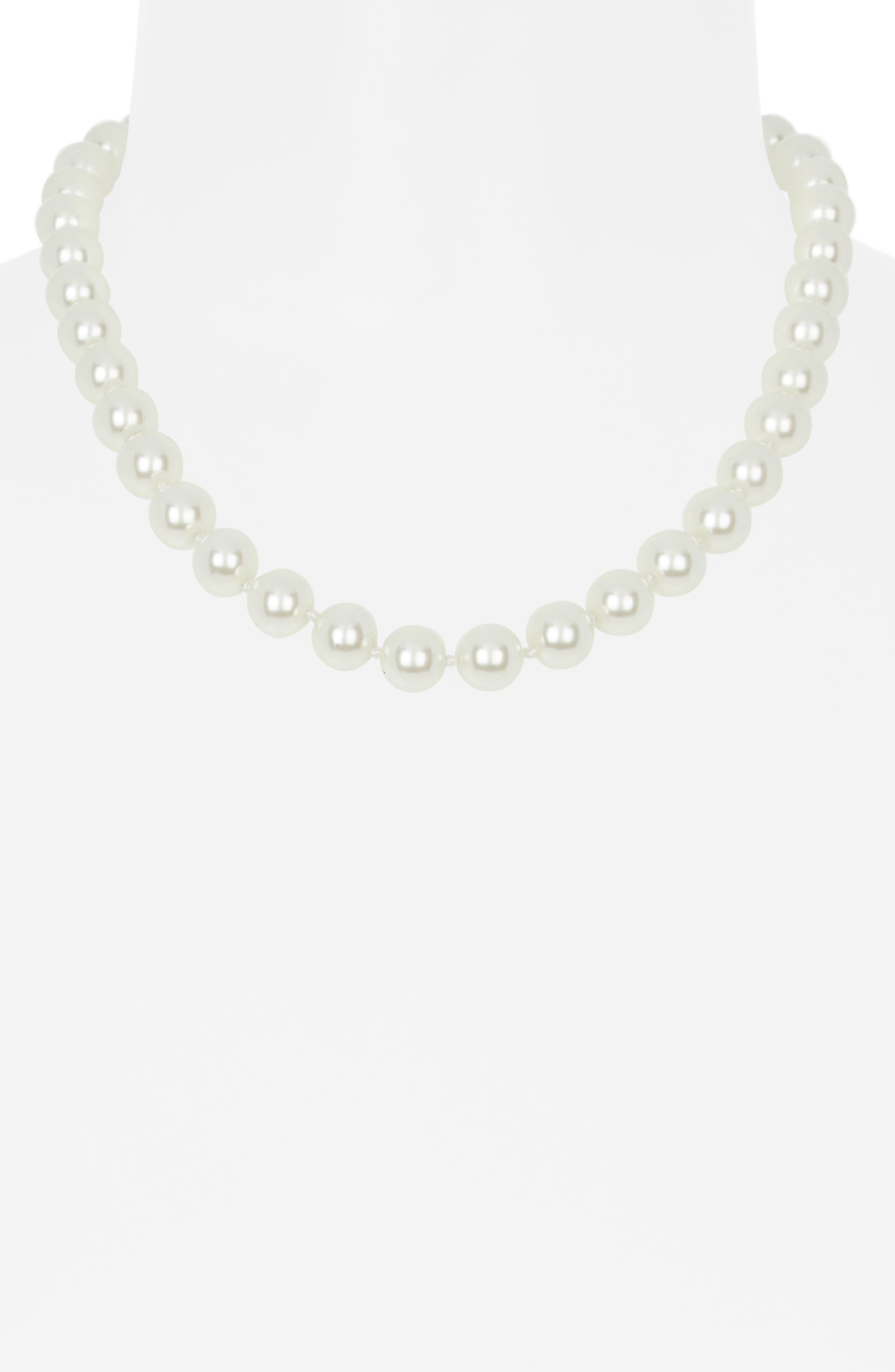 14K Gold & 7-8mm White Cultured Freshwater Pearl Necklace