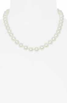 14K Gold & 7-8mm White Cultured Freshwater Pearl Necklace