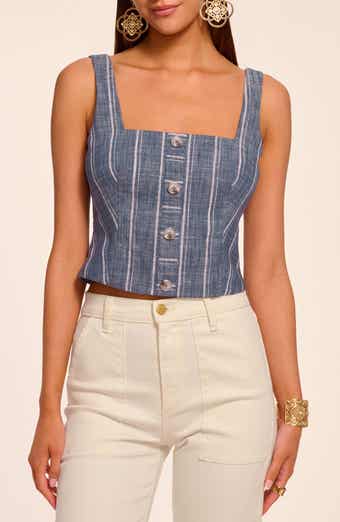 Olive Stripe Cotton Blend