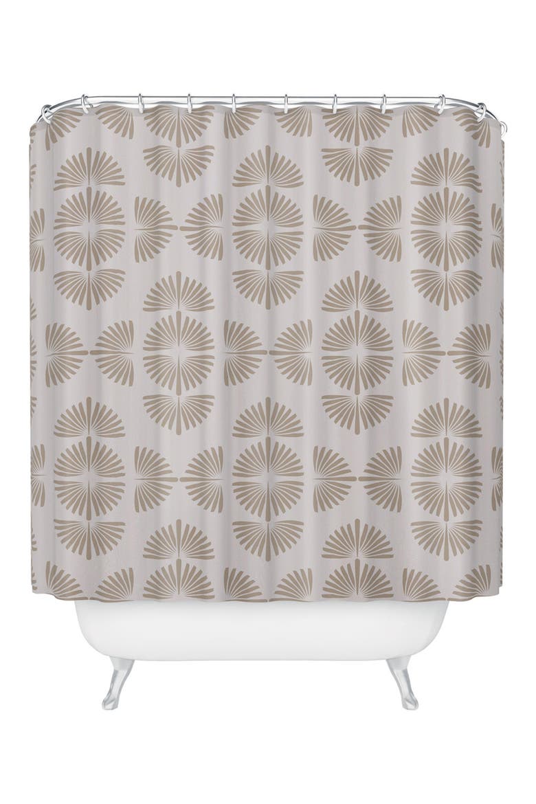 Orio Neutral Print Shower Curtain, Main, color, CREAM