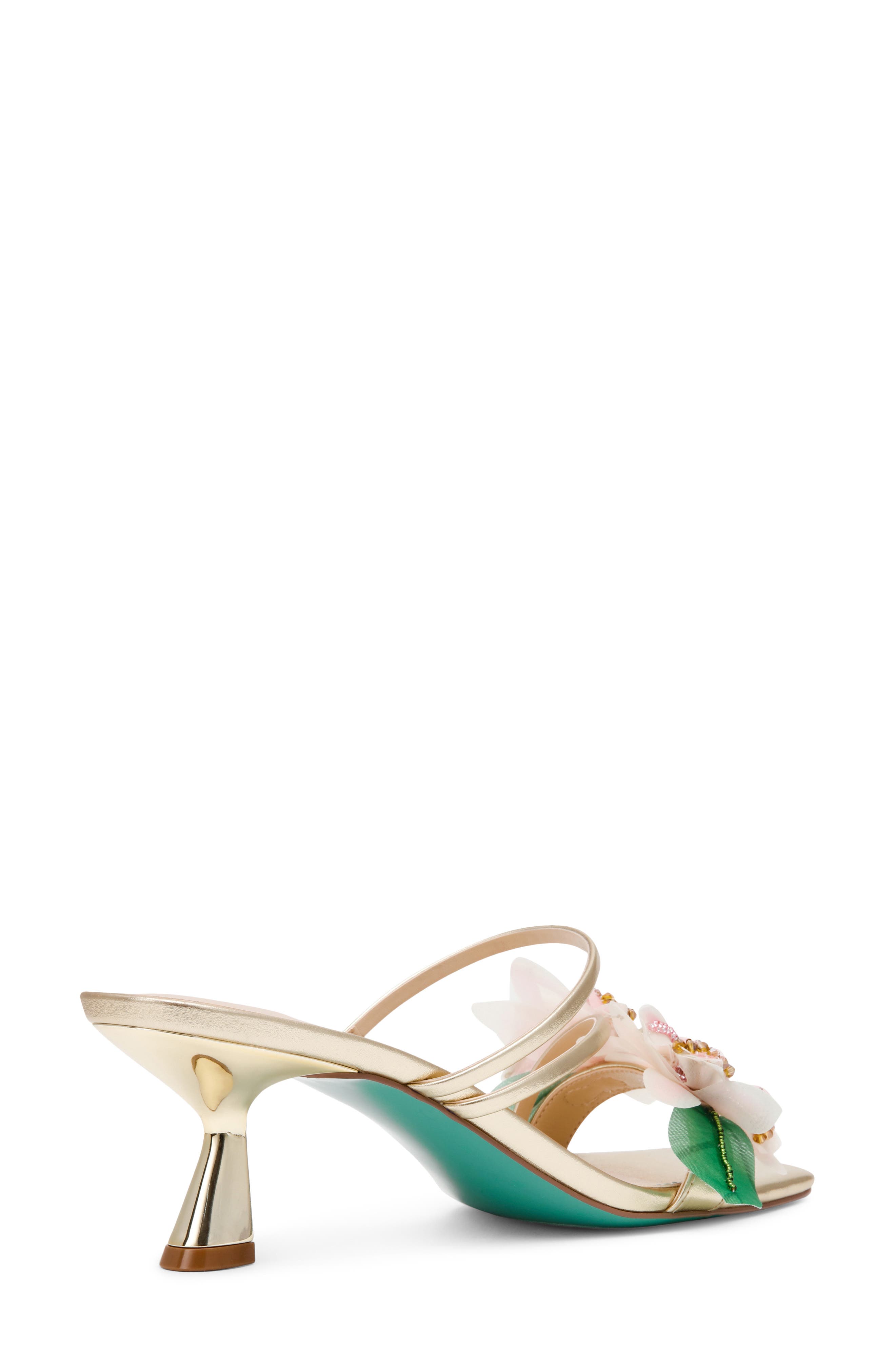 Wells Beaded Flower Sandal, Alternate, color, LIGHT GOLD