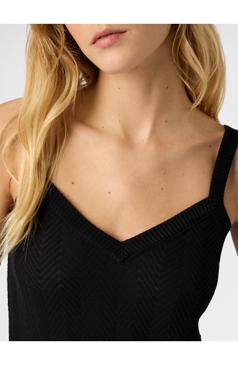 Missoni Sleeveless Zigzag Knit Top, Alternate, color, Black