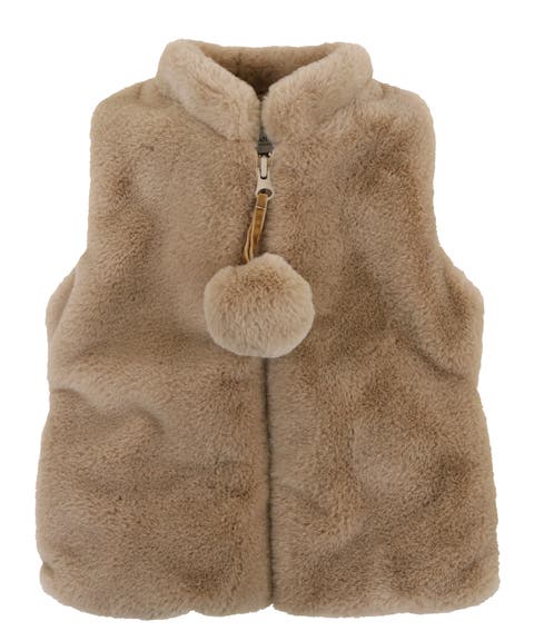 Faux Fur Zip Front Vest (Toddler, Little Kid & Big Kid)