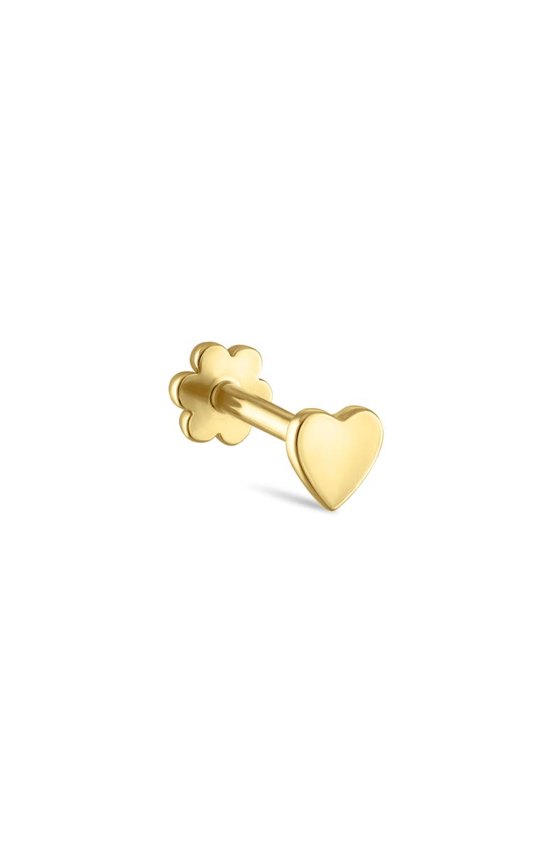 Maria Tash Heart Threaded Stud Earring, Main, color, 