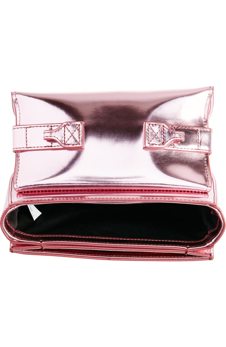 DIESEL<sup>®</sup> 1Dr Logo Metallic Leather Handbag, Alternate, color,