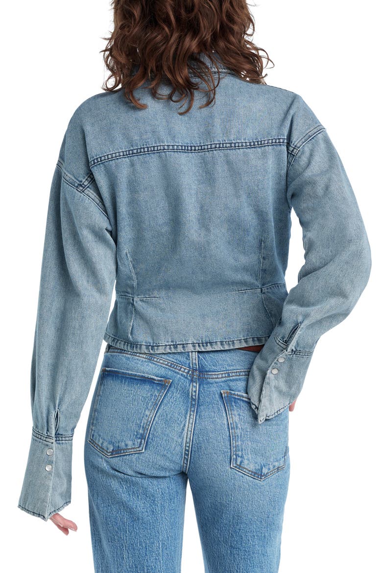 The Eyes On Me Denim Button-Up Shirt, Alternate, color, LEXINGTON