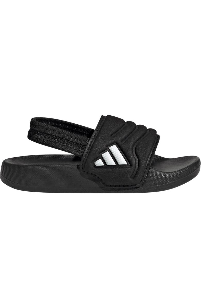 adidas Kids' Adilette Estrap 2.0 Slide Sandal, Alternate, color, Core Black/ Footwear White