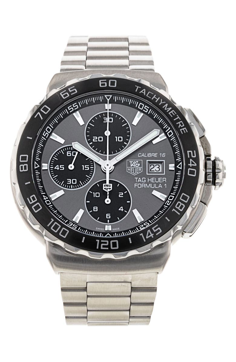Watchfinder & Co. Tag Heuer Preowned Formula 1 Chronograph Bracelet Watch, 44mm, Main, color, 