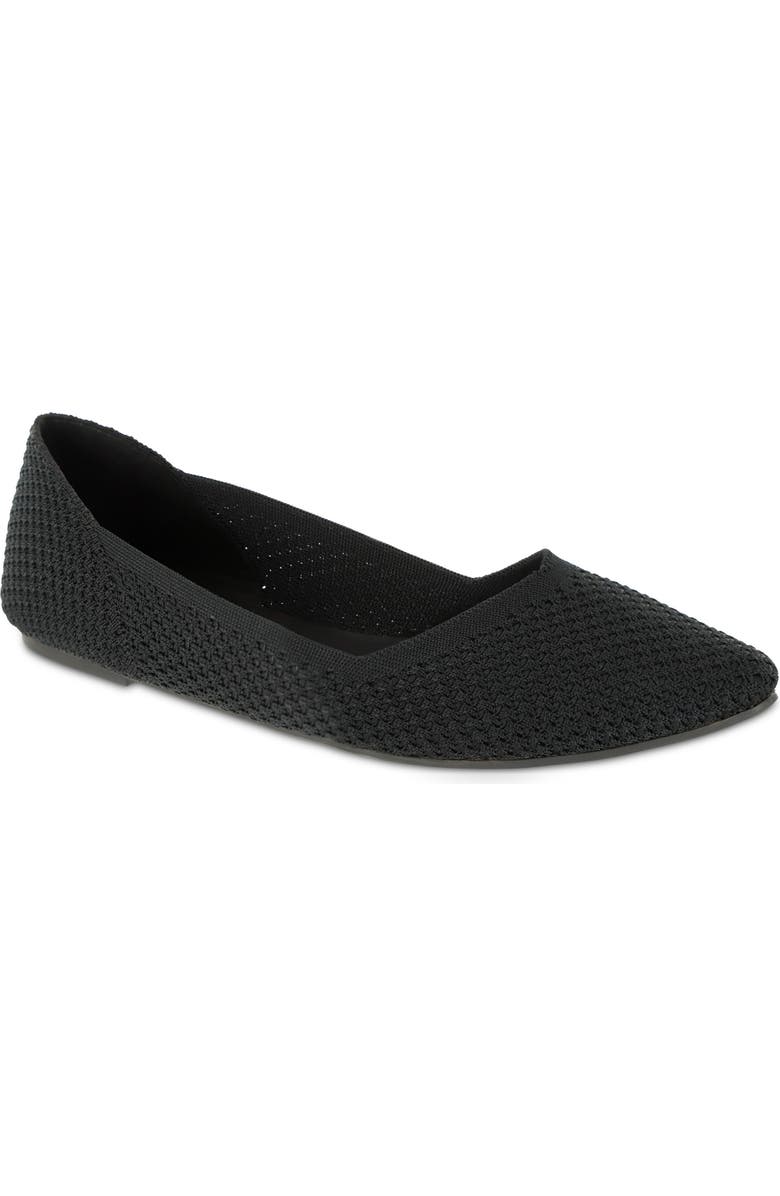 MIA Kerri Pointed Toe Knit Flat, Main, color,