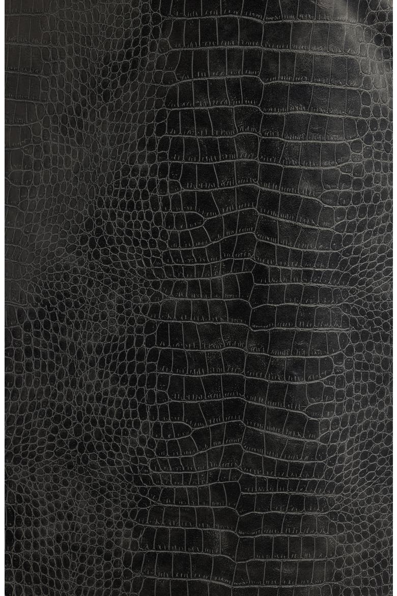 Skimmer Faux Leather Skirt, Alternate, color, NIGHT FALL