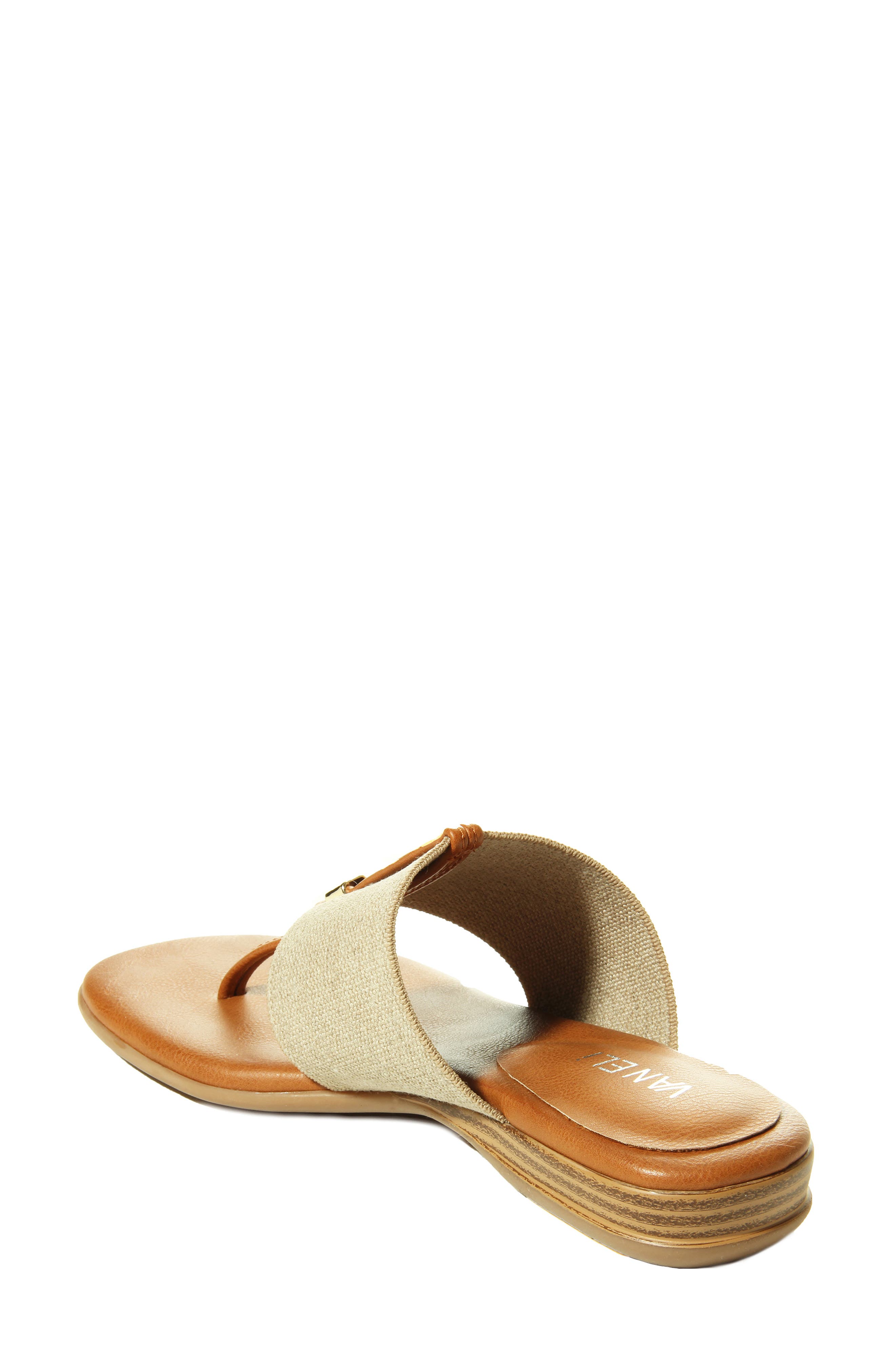 Yesen Slide Sandal, Alternate, color, NATURAL CANVAS