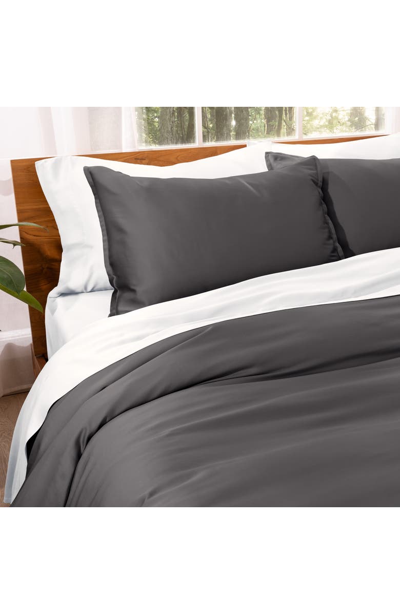 Bare Home TENCEL Lyocell Duvet Cover Set, Alternate, color, Forged Iron Grey