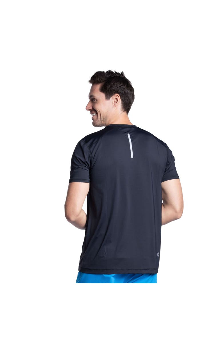 BloqUV Men's Short Sleeve Crew Sun Shirt, Alternate, color, Black